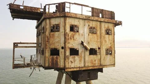 Shivering Sands Forts Stock Photos