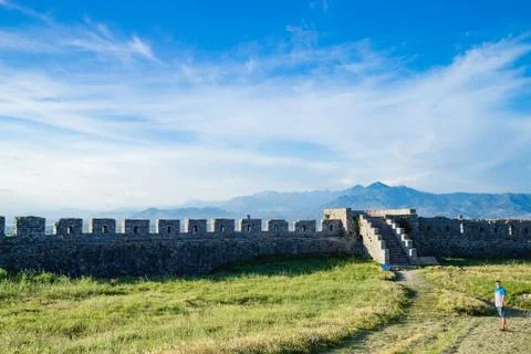 Shkoder Albania Rozafa Castle Stock Photos