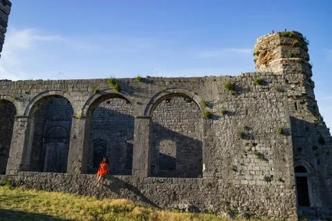 Shkoder Albania Rozafa Castle Stock Photos