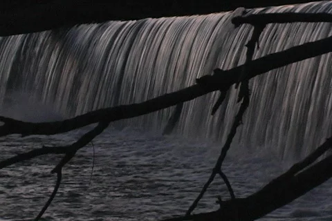 Shoalfallsdusk4 Stock Footage 293424
