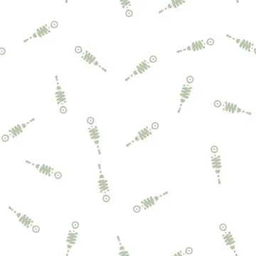 Shock absorber car glyph vector seamless pattern Stock Illustration