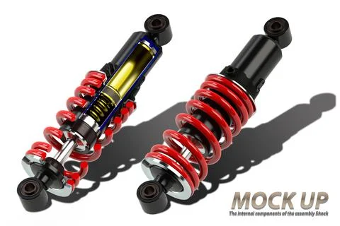 Shock Absorber The functionality with in products Stock Illustration