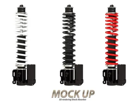 Shock Absorber The functionality with in products Stock Illustration