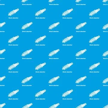 Shock absorber pattern seamless blue イラスト素材