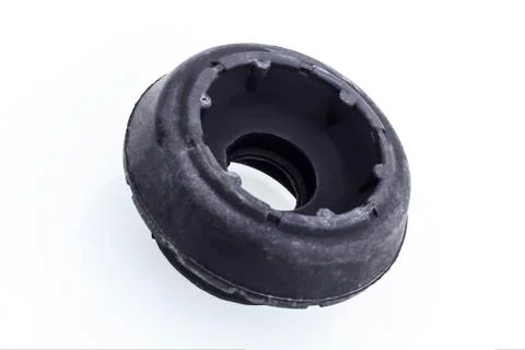 Shock absorber support. rubber cushion black. on a white background. no insul Stock Photos