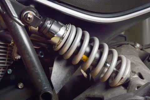 Shock Absorber's motorcycle Stock Photos
