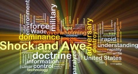Shock and awe background concept glowing Stock Illustration