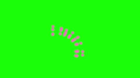 Shock animation on green screen Stock Footage 329970067