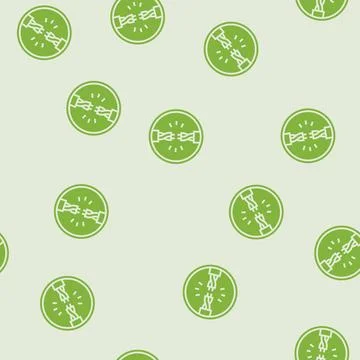 Shock electricity glyph seamless pattern Stock Illustration