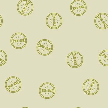 Shock electricity line seamless pattern Stock Illustration