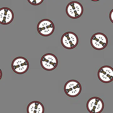 Shock electricity vector seamless pattern 스톡 일러스트