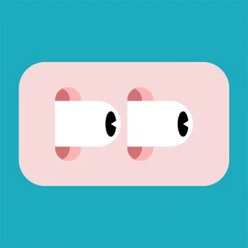 Shock eye isolated. Panic mental and fear Stock Illustration