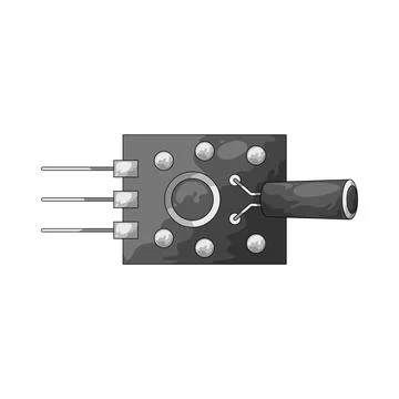 Shock sensor illustration Illustrazione stock