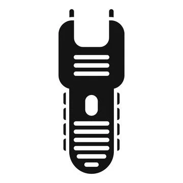 Shock taser icon simple vector. Gun stun Stock Illustration