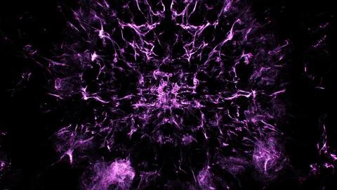 Shock Wave Composed Of Particles. Ilustração Stock