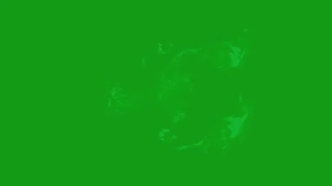 Shock wave motion graphics with green screen background Stock Footage 135296295