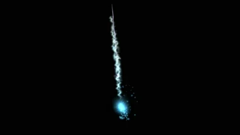 Shock wave motion graphics with night background Stock Footage 135493017