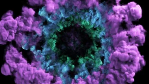 Shock wave smoke explosion effect, shockwave, ignition, magical effect isolat 스톡 일러스트