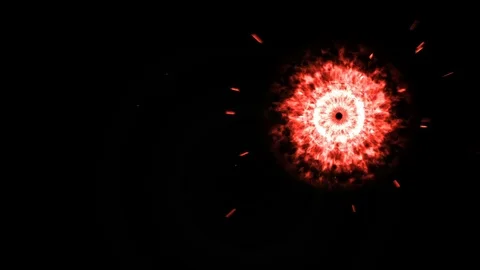 Shock Waves Explosion With Particles Stock Footage 75379512