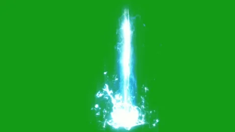 Shock waves motion graphics with green screen background Stock Footage 136343601