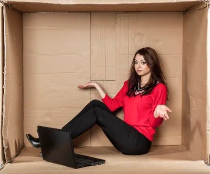 Shock while working on the computer Fotos de archivo