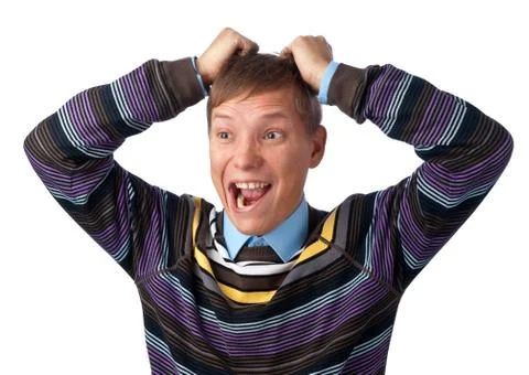 Shocked man Stock Photos