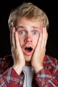Shocked man Stock Photos