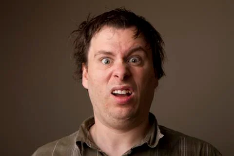 Shocked man Stock-Fotos