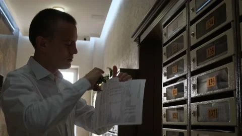 Shocked man with utility bill 動画素材 204151409