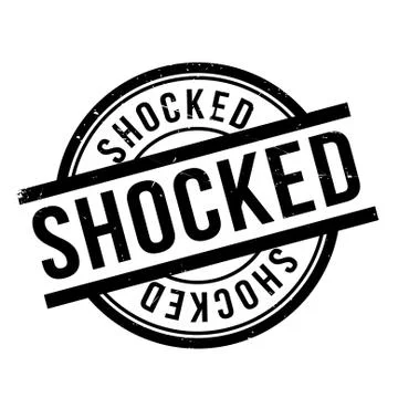 Shocked rubber stamp Stock Illustration