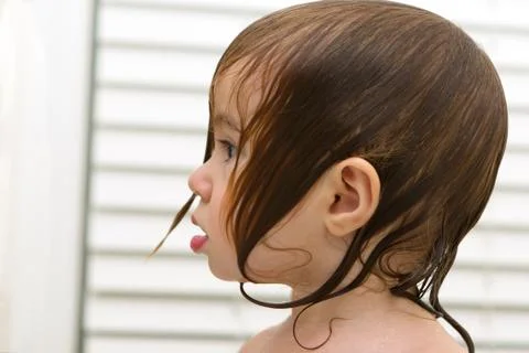 Shocked side look Stock Photos