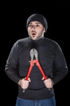Shocked thief Stock Photos