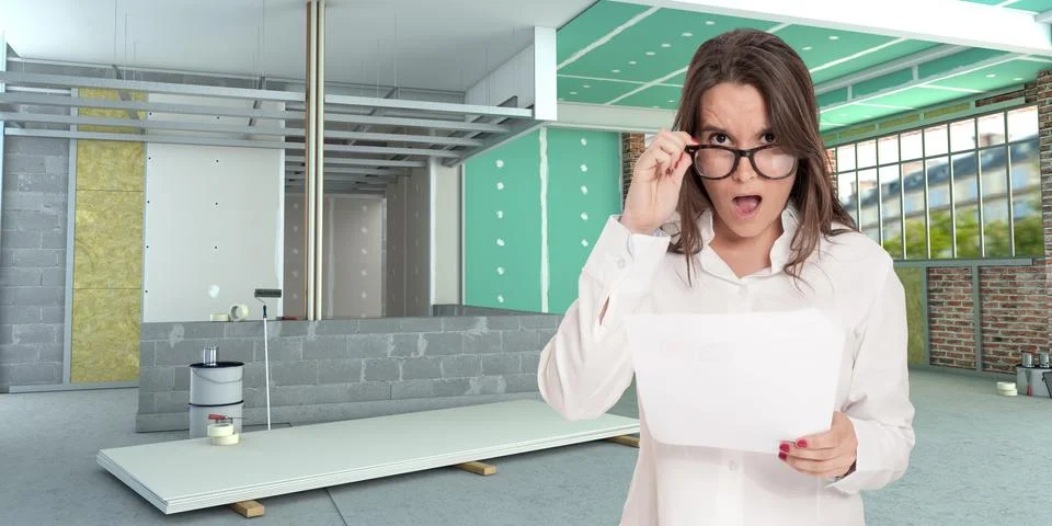 Shocking construction clause Stock Photos