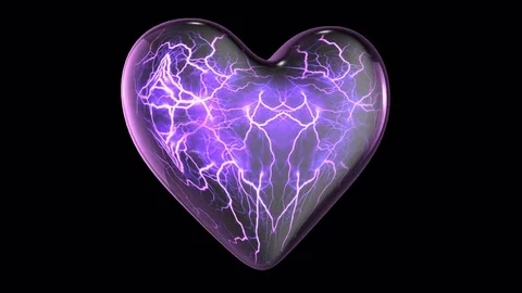 Shocking rotating heart Stock Footage 84512283