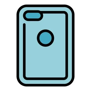 Shockproof phone case icon vector flat Illustrazione stock