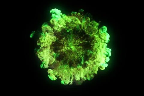 Shockwave explosion with a darkblack background. Stock Illustration