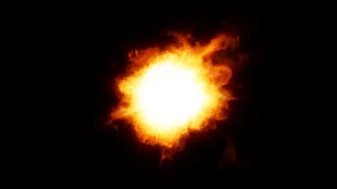 Shockwave Fire Explosion Loop Stock Footage 103581070