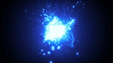 Shockwave Power Fire Explosion Loop Video stock 106071704