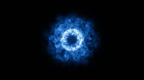 Shockwaves - 3 different versions - blue Video stock 44787737