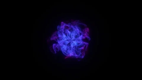 Shockwaves of multi-colored particles. VFX elements, graphic elements Stock Footage 268050621