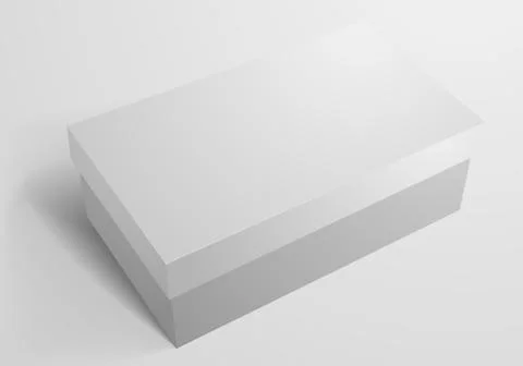 Shoe Box Packaging Template Illustrazione stock