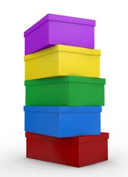 Shoe boxes 스톡 일러스트