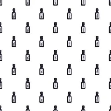 Shoe cleaner bottle repeating pattern on white background 库存插图