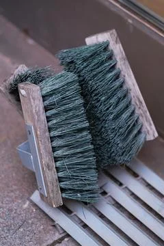 Shoe cleaning brushes Stock Photos