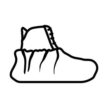 Shoe Covers Icon Stock Illustration