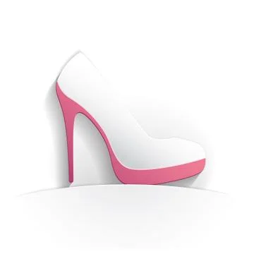 Shoe icon paper Stock Illustration