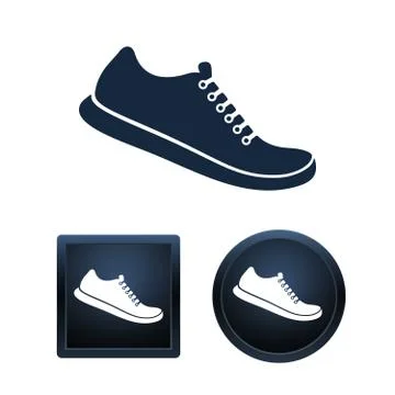 Shoe icon set, isolated vector illustrations Stock Illustration