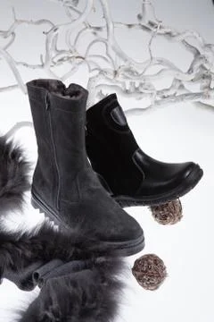 Shoe On Isolated Background Stock Photos