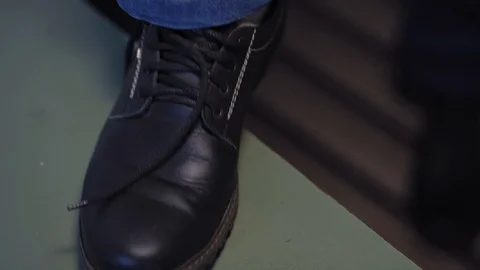Shoe lacing 4 Stock Footage 120769874