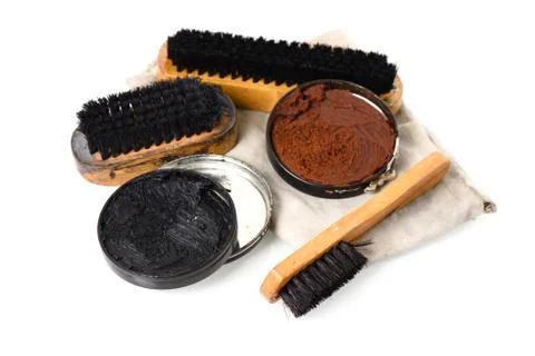 Shoe maintenance set Stock Photos